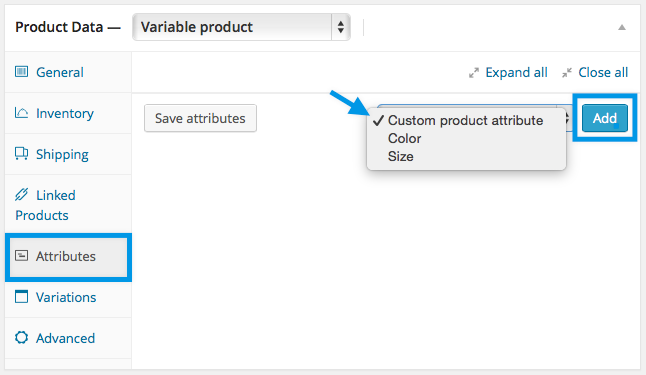 Adding Custom Attributes to WooCommerce